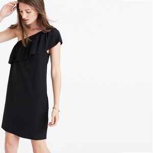 Madewell Silk One-Shoulder Dress